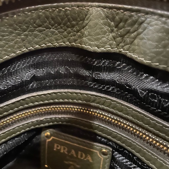 PRADA top handle pebble leather handbag - Picture 6 of 14